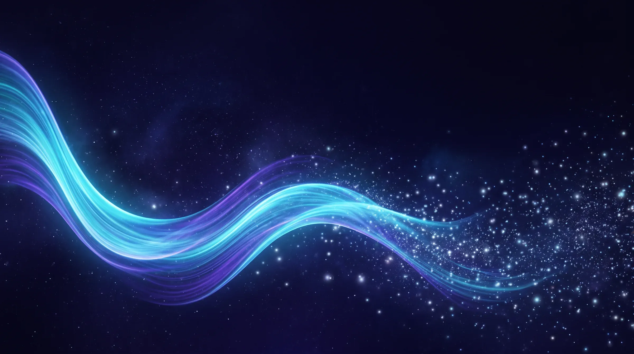 A voiceprint drawn as a trace of light.